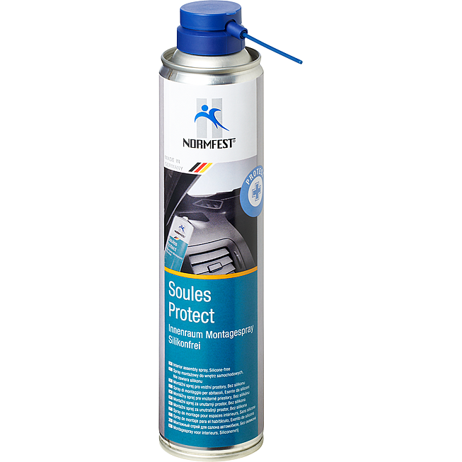 Montage-spray silikonenvrij, Soules-Protect 300 ml.