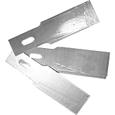Inzet-mesjes 20mm voor de PU-Schraap-set, prijs is per 10 stuks.