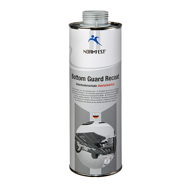 Bodembeschermer overspuitbaar grijs, Bottom Guard Recoat 1000 ml.