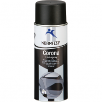 Lakspray hittebestendig tot +650°C  zwart mat Corona 400 ml.